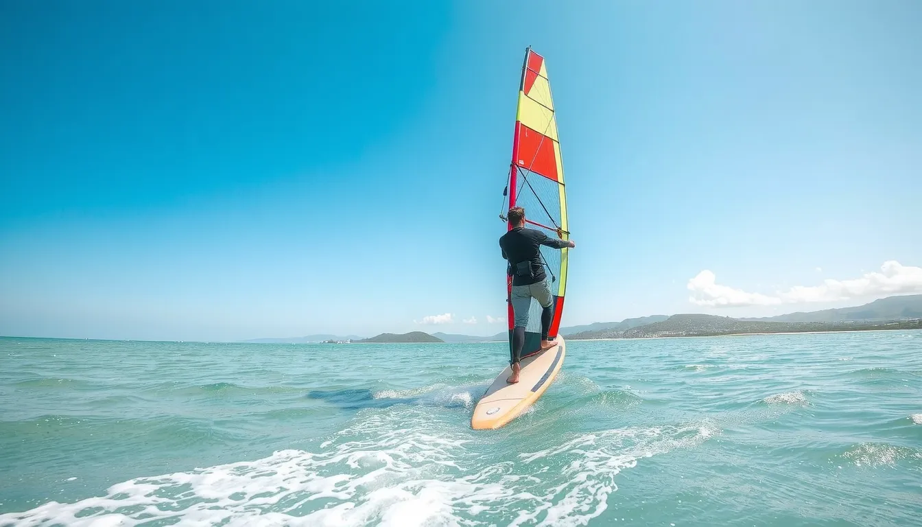surf avec une voile