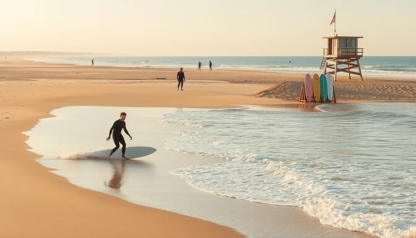 surfer en vendée